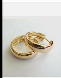 Uomo Donna Cerchio Colore Oro 2,2 Cm - 6 Mm - Elegante Cerim