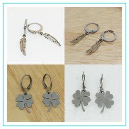 Uomo Donna Cerhietto Cerchio Acciaio Colore Argento Piuma Qu