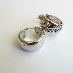 orecchini uomo donna grandi cerchi colore argento