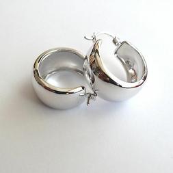 Uomo Donna Grandi Cerchi Colore Argento Pirata 2,2 Cm - 1,1 