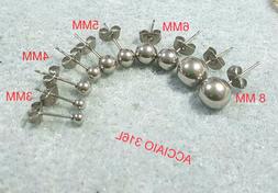 Uomo Donna In Acciaio 316l Pallina Varie Misure Perla Per Lo