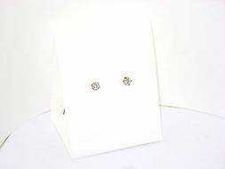 Uomo Donna In Argento 925 Dorato Nichel Free Con Zirconi &oslash; 