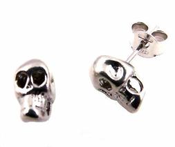 Uomo Donna Unisex Teschio Argento 925 Rodiato Antiallergico 