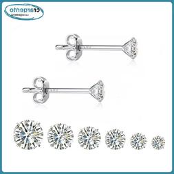 Uomo Punto Luce Argento 925 Brillantini Zirconi Donna In Da 