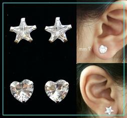 Orecchino Brillantino Punto Luce Zircone Stella  Cuore in Ar