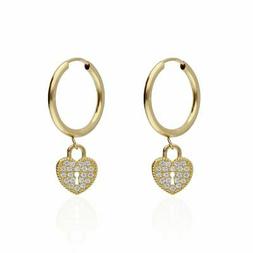 A Cerchio Donna Con Lucchetto Cuore Strass Oro Giallo Stroil