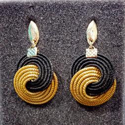 Orecchino da donna anallergici naturali oro vegetale capim d