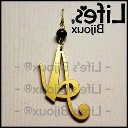 Orecchino Donna Iniziale Lettera Plexiglass Pendente Alfabet