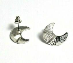 Luna  Donna Ragazza Argento 925 Moda A Lobo Made In Italy