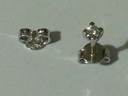 ORECCHINO SINGOLO UOMO DONNA oro bianco 18 kt con diamante n