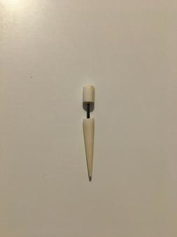 ORECCHINO TRIBALE PUNTA IN COCCO BIANCO ARTIGIANALE UOMO DON