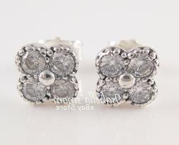 Orientale Fiore Autentico Pandora Trasparente Orecchino 2906