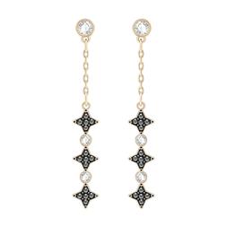 Lunghi Pendenti Stella Cristallo Nero Ohrringe