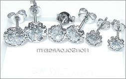 Uomo Donna Punto Luce Con Zircone Bianco Brillante