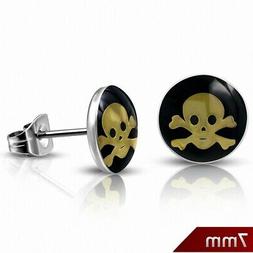 Uomo A Perno In Acciaio Teschio Con Osso