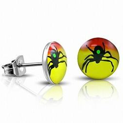 Uomo In Acciaio A Perno Motivo Ragno