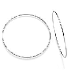 A Cerchio Xxl 750 Oro Bianco 1,5mm &Oslash;75mm Rotondo Brillante