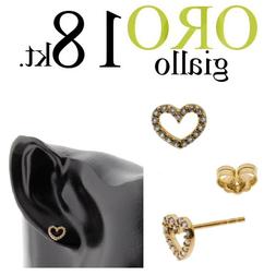 A Cuore Lobo Oro Giallo 18kt. Zirconi Swarovsky Heart Gold 1