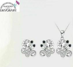 Collana E Pendente Con Cristalli Swarovski