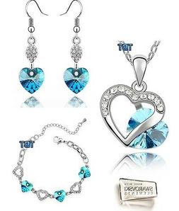 parure Cuore Hearts COLLANA ,orecchini ,bracciale Elements S