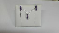 Con Ametista Oro Bianco 18kt 750 4,1 Gr.