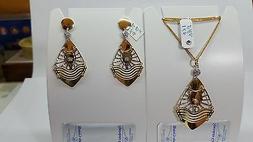 In Oro Giallo E Bianco 18kt 750 8,9 Gr.