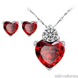 parure set 2pz collana orecchini donna zircone