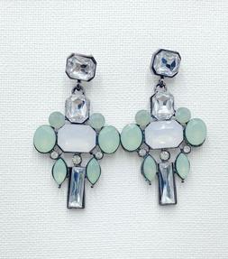 Pendenti Donna Brillante Verde E Bianchi Toggle Nuovi Celebr