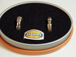 Pennino Fossil Argento Sterling Stretto 1.3cm Cerchio 4.5mm 