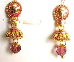 PICCOLI Dorato Ossidare Orecchino Jhumka Pierangelo Matrimon