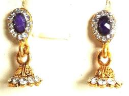 Piccoli Dorato Ossidato Orecchino Jhumka Pierangelo Tribale 