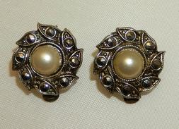 A Clip - Vintage Originale Anni 40/50 - Marcasite