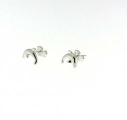 piccoli orecchini lobo vero argento 925 rodiato