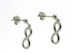 Pendenti Vero Argento 925 Rodiato Infinito Infinity