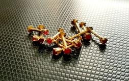 piercing a vite ORO GIALLO 21 KT 900 UOMO DONNA BAMBINA OREC