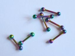 Piercing BARRETTA Acciaio titanio 316L Trago Orecchino lobo 