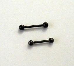 Piercing BARRETTA Black Acciaio Nero chirurgico 316L Trago O