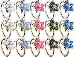 Piercing Naso - Anello per il Fiore Zirconia Opale Tragus He