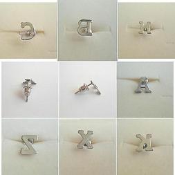 PIERCING ORECCHINO LOBO IN  ACCIAIO UOMO DONNA LETTERA ALFAB