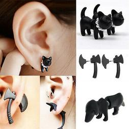 Punk 3D Stereoscopic Black Animal Impalement Men and Women E