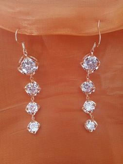 Donna Pendenti Con Cristalli Swarovski Eleganti