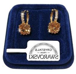 Donna Pl. Oro Giallo 18k Con Cristalli Swarovski S03 Beige