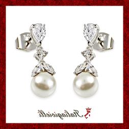 Con Perle Gioielli Donna In Argento 925 Rodiato Oro Bianco