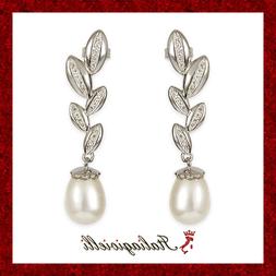 Con Perle Naturali Gioielli Donna Argento 925 Rod.to Oro Bia