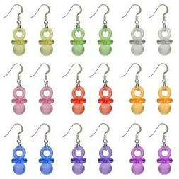 R&eacute;tro Fluo Acrylique Nuls Boucles D'Oreilles Goutte