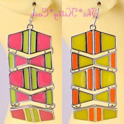 Retr&ograve; Funky Colore Luminoso Blocco Pop Geometrico Forma Art
