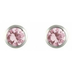 A Lobo Argento Piercing Zirconia Cubica 3mm Rubover Set