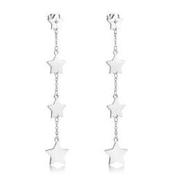 sagapo orecchini donna pendenti lunghi stelle fancy