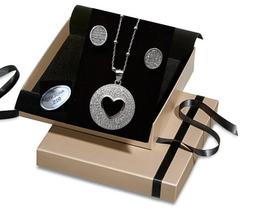 SAN VALENTINO 2020 CATENINA ARGENTO E CIONDOLO CUORE CON ZIR