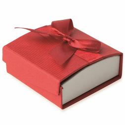 - Rosso - Scatola Regalo Fiocco - Gioielli